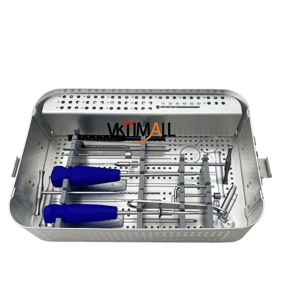 Orthopedic Surgical Instruments 4.0mm Cannulated Screw Instrument Set Reusable with Sterilization Box