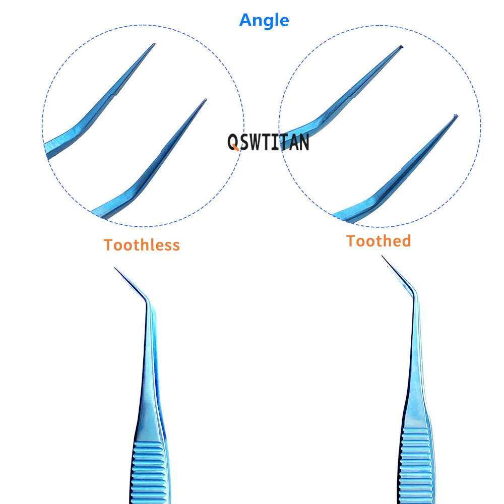 Ophthalmic Conjunctiva Tweezers Tooth Forceps Eye Surgical Tool Ophthalmic Instrument Titanium