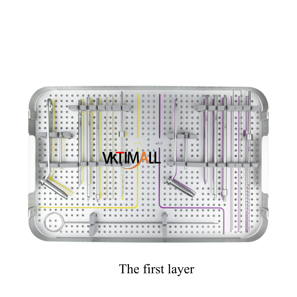 Veterinary Cannulated Headless Compression Screw Instrument Set 3.0/3.5/4.0/5.0mm Orthopedic Surgical Instrument Kit