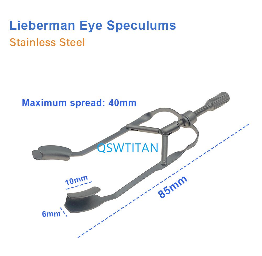 Lieberman Eye Speculums Stainless Steel Eyelid Spreader Adjustable Eyelid Opener Tools Double Eyelid Instruments