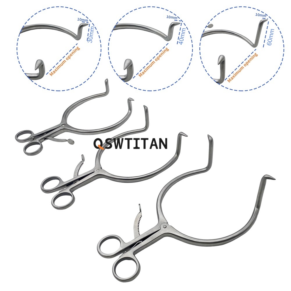 1pcs Self Retaining Retractor Single-hook Opening Pliers Spinal Surgery Veterinary Orthopedic Instruments