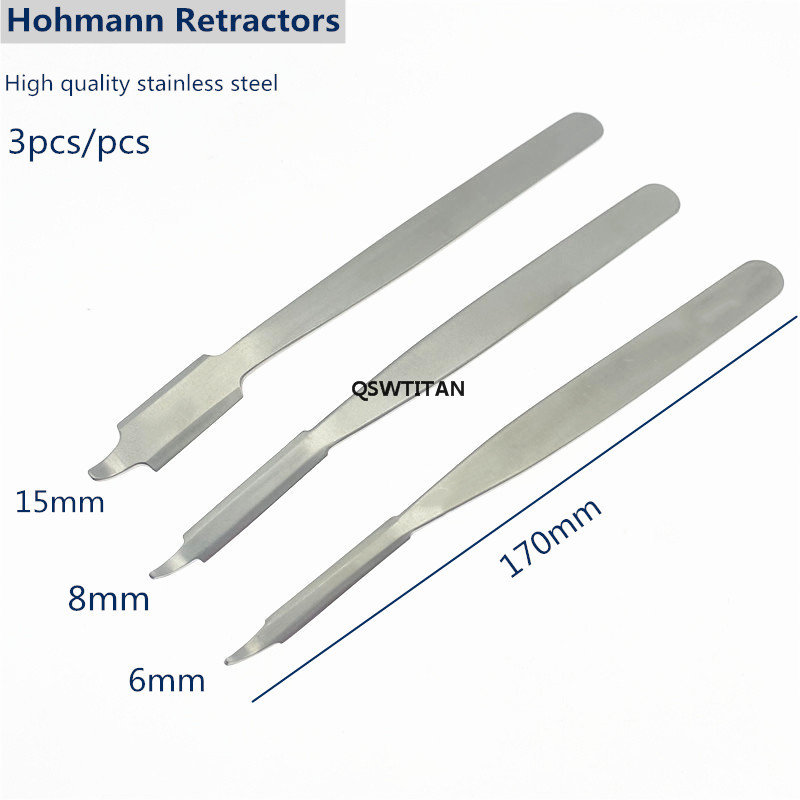 Stainless Steel Hohmann Retractors Bone Retractors Opener for Trauma Surgery Autoclavable Orthopedic Instruments
