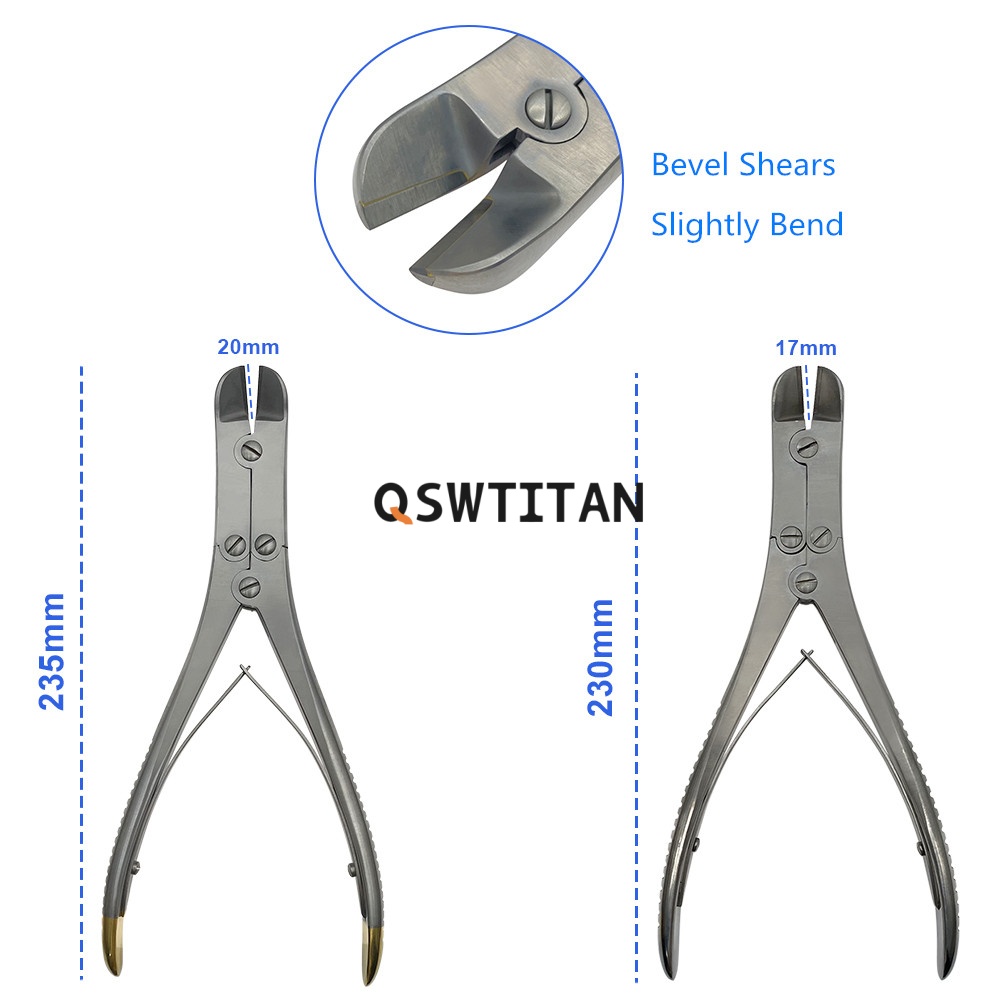 Orthopedics Single/double Joint Bone Scissors K-Wire Pin Cutter Bone Cutter Scissors Orthopedics Surgery Instruments 1pcs