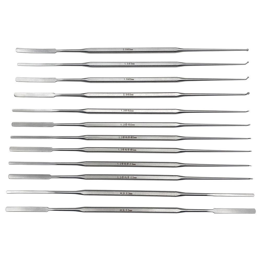 Stainless Steel Dual Channel Nerve Root Strippers Nerve Retractor Nerve Stripper Neuromicrosurgical Instruments PET