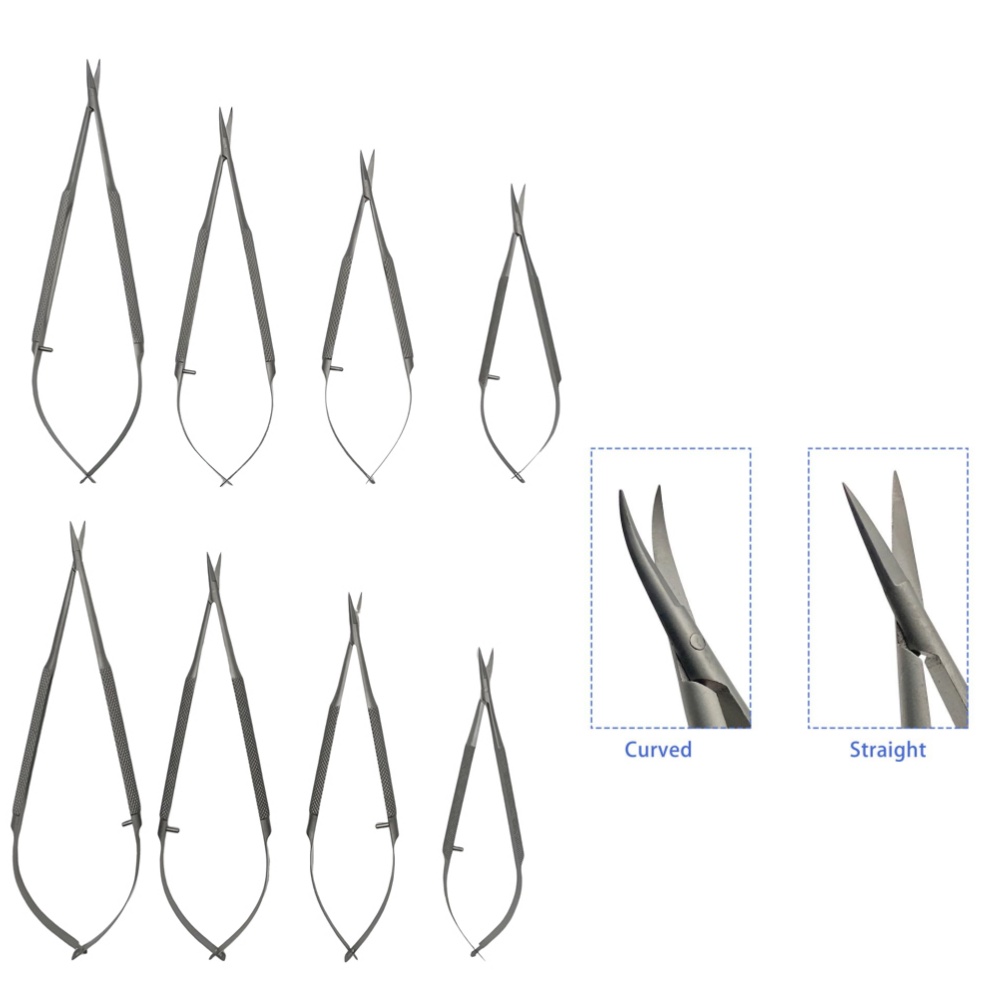Ophthalmic Castroviejo Micro Cornea Scissors Ophthalmic Scissors Instrument Stainless Steel
