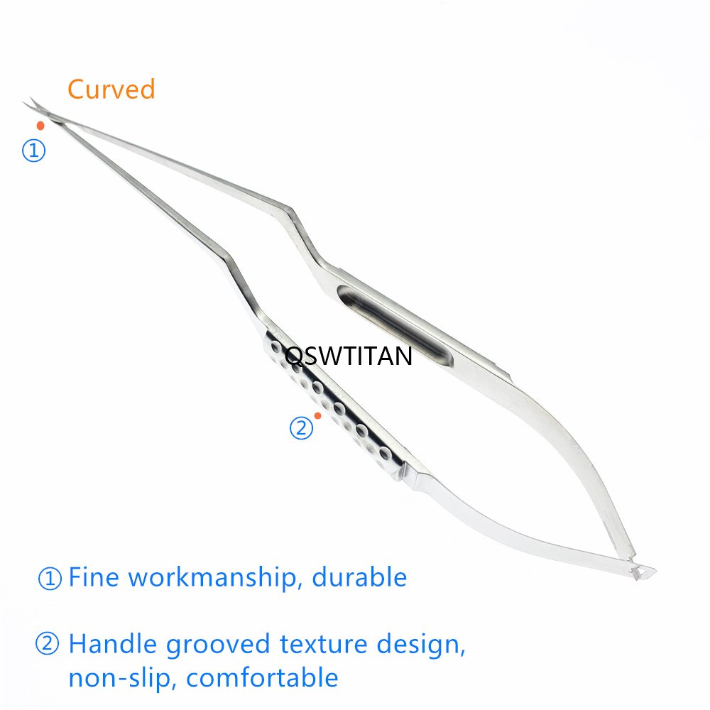 Stainless Steel Micro Scissors Neuro Micro Scissors Straight/curved Micro Neurosurgery Surgery Scissors
