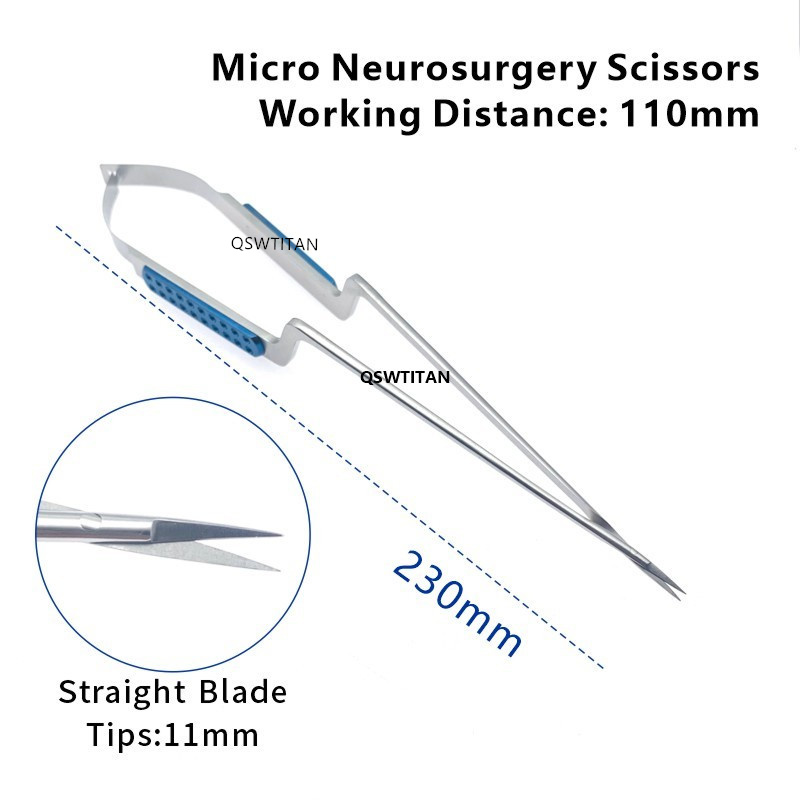 Micro Neurosurgery Scissors Microsurgical Instruments Stainless Steel Micro Scissors