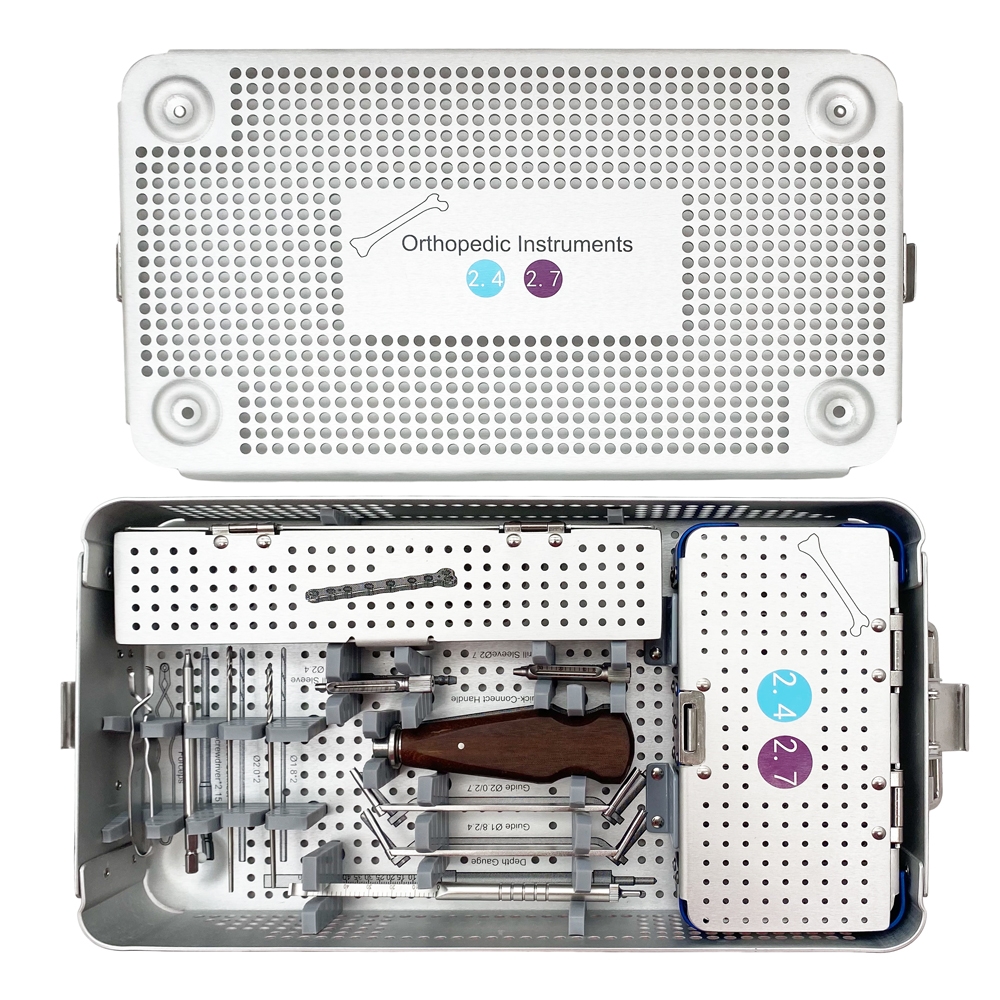 Orthopedic Instrument Set 2.4mm 2.7mm Medical Trauma Kit with Screw Box Bone Surgical Instruments