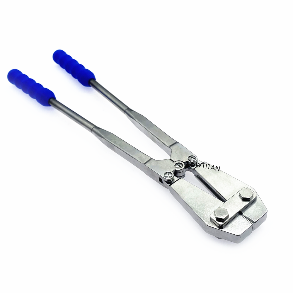Stainless Steel Large Wire Cutting Plier Kirschner Pin Cutter Silicone Handle Orthopedic Surgery Instrument