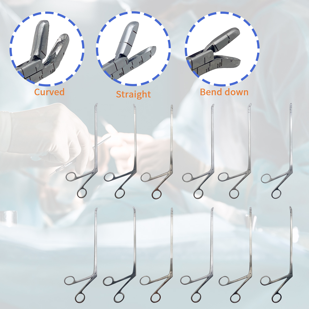 Nucleus Pulposus Forceps Clamp Veterinary Orthopedic Surgical Instruments Grip width 1mm-4mm Bite Cutting Forceps