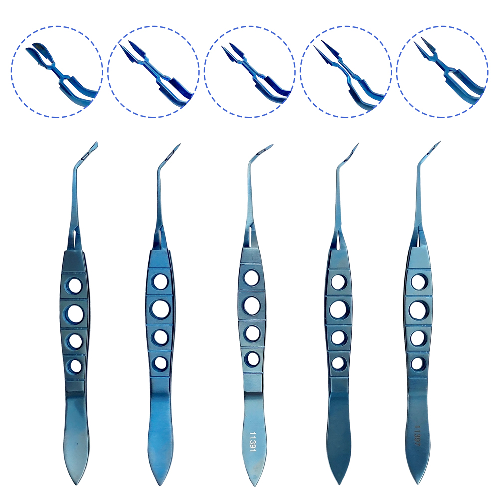 QSWTITTAN Ophthalmic Akahoshi Combo Prechopper Nucleus Crushing Tweezers Eye Microsurgery Instrument