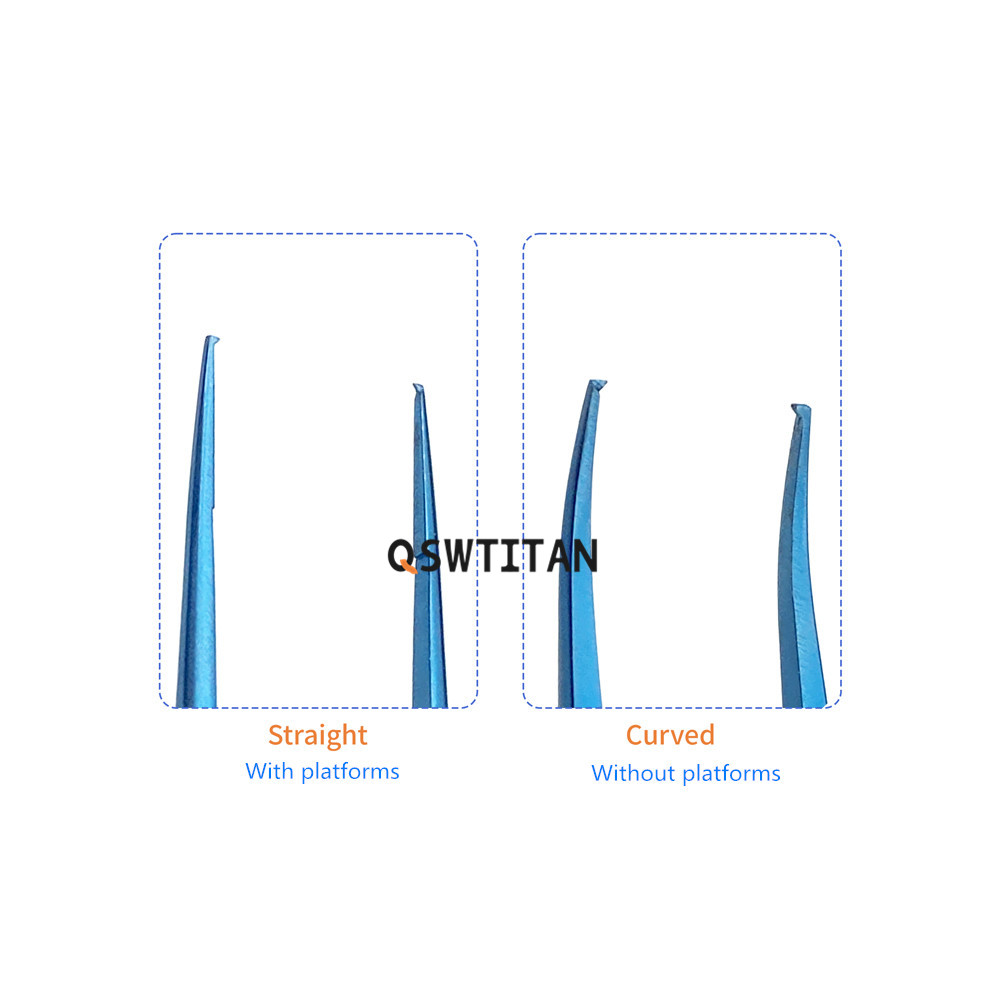 1pcs Titanium Tissue Forceps Eye Surgery Tweezers With Teeth Autoclavable Ophthalmic Surgical Instruments
