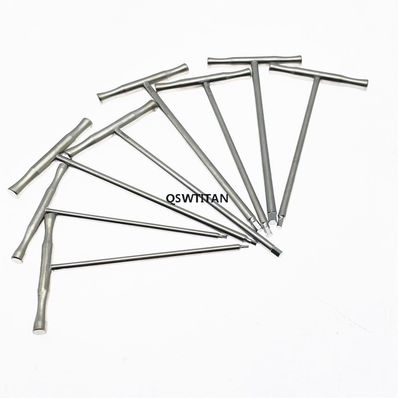 Bone Screwdriver Hex Head Screwdriver T Handle Stainless Steel Training Tools Veterinary Orthopedic Surgical Instruments