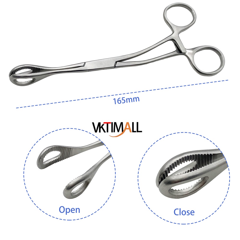 Stainless Steel Manual Surgical Instrument Guide Hole Repositioning Forceps Pet Surgical Equipment