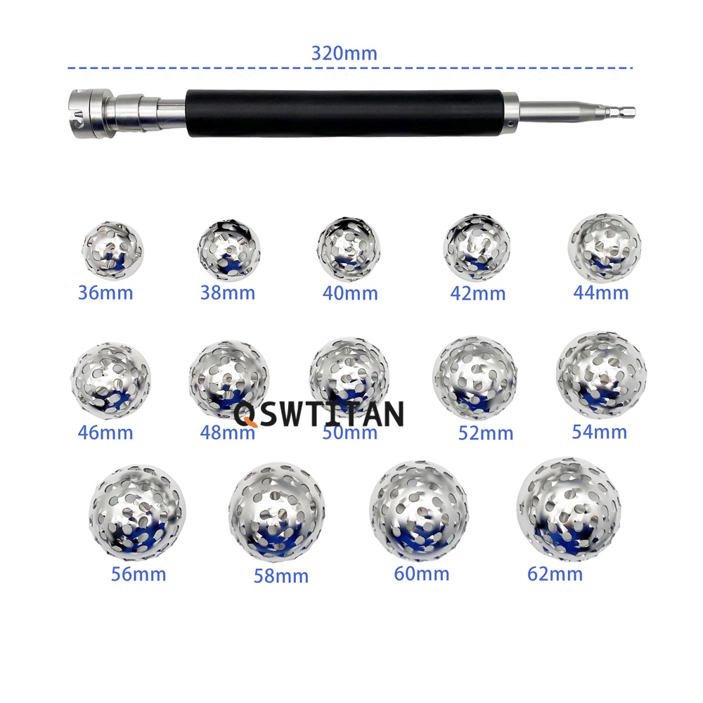 Orthopedic Acetabulum Reamer Veterinary Orthopedic Surgical Instruments Stainless Steel