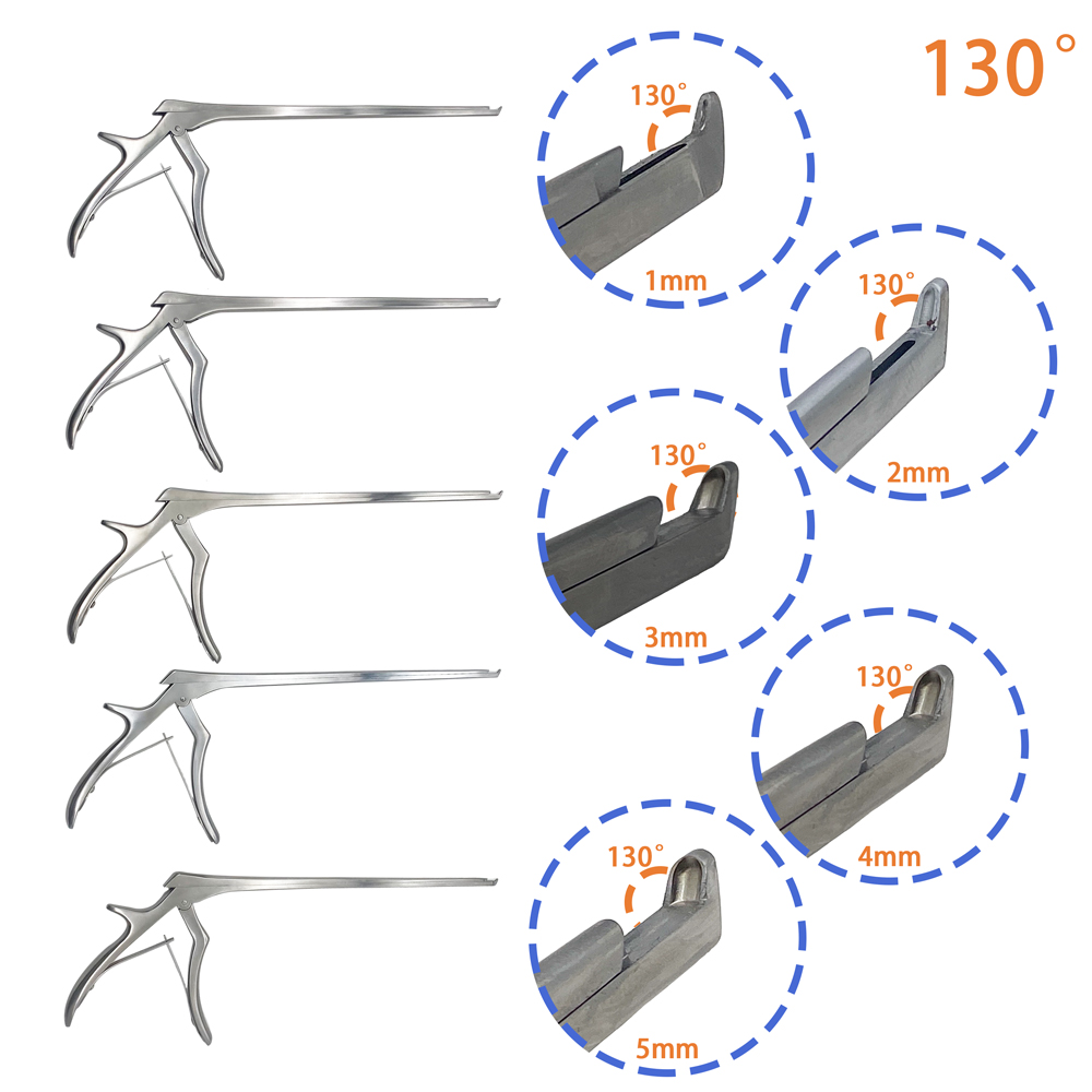 QSWTITAN Kerrison Rongeur Forceps 1mm-5mm Orthopedic Surgical Instrument Pet Stainless Steel Autoclavable