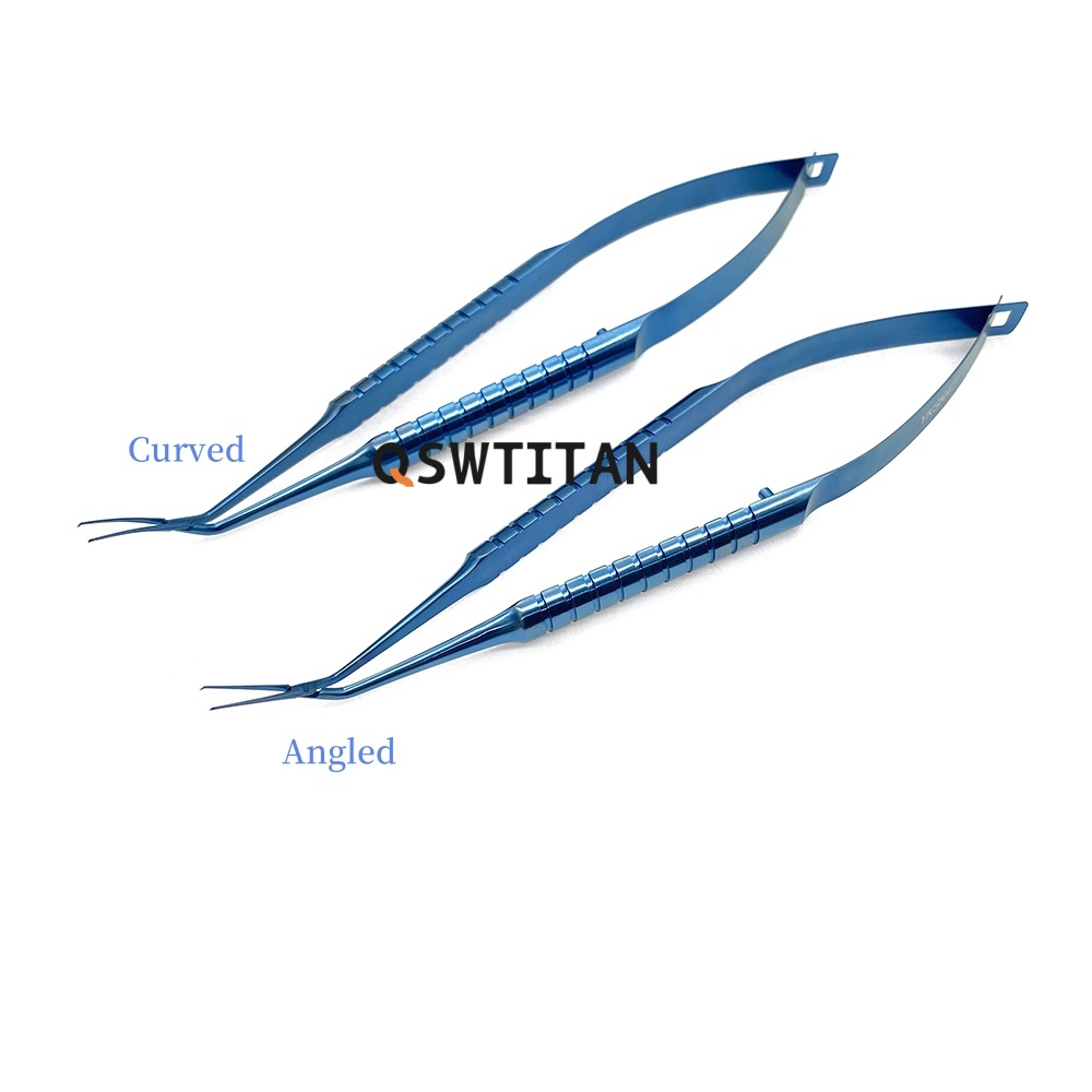 1pc Titanium Inamura Capsulorhexis Forceps Ophthalmic Forceps Ophthalmic Instrument Microscopy Tearing Tweezers