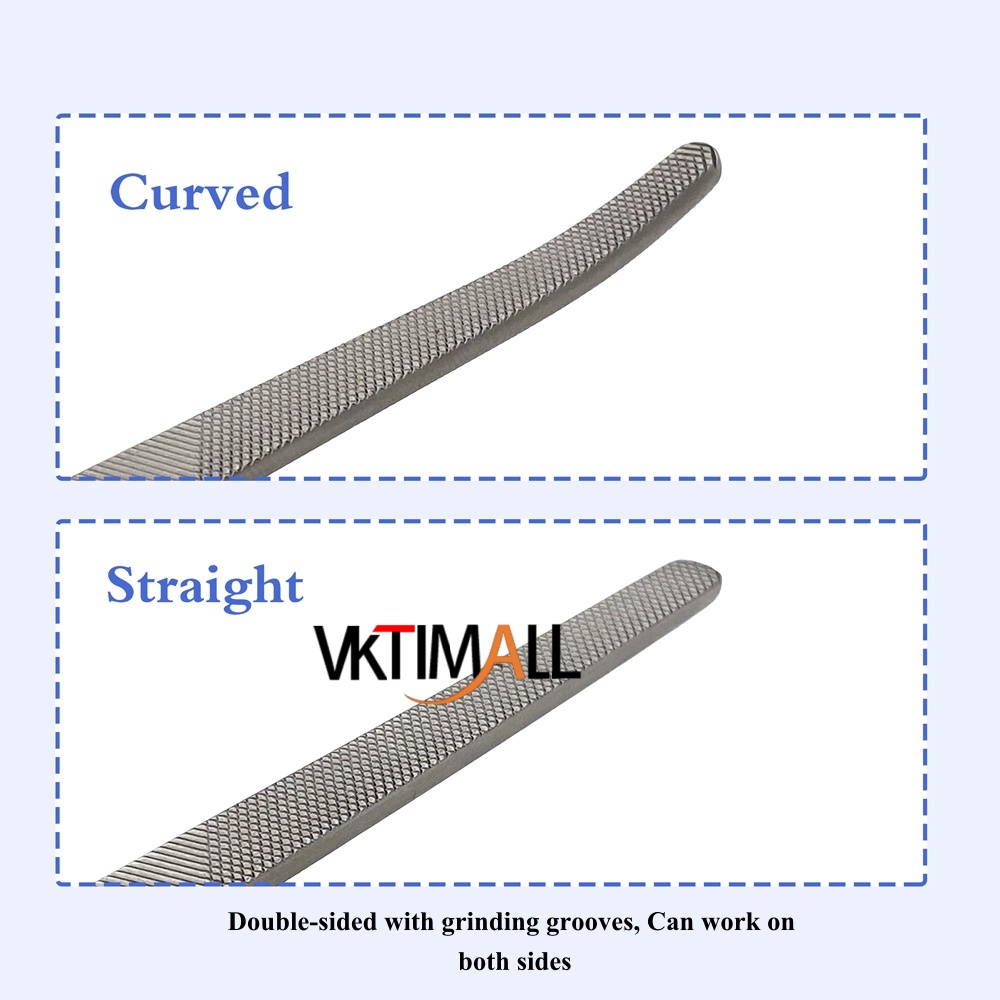 1pc Manual Orthopedic Bone File Stainless Steel Fiber Handle Cross Hatch Surgical Instrument