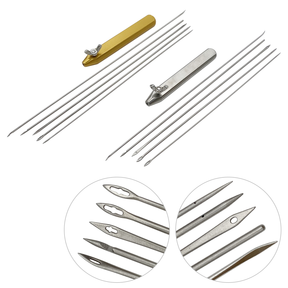 Cosmetic Plastic Instrument Face Tissue Puncture Liposuction V Shape Lift Buried Wire Splitter Mouth Opener Puncture Needle