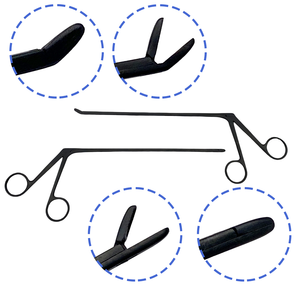Nucleus Pulposus Clamps Finger Ring Orthopedic Surgical Instruments 220mm Straight/Curved Cervical Vertebra Forceps