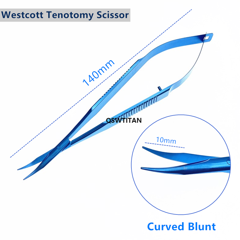 Ophthalmic Tissue Scissors Westcott Tenotomy Scissor Microsurgery Eye Instrument