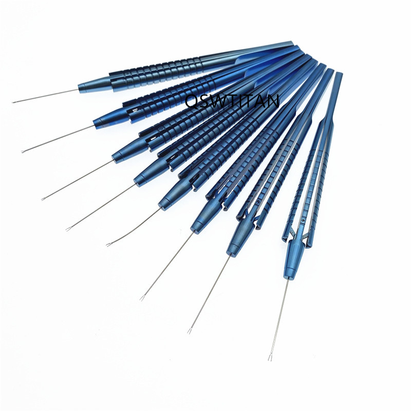 Ophthalmic Retinal Capsulorhexis Forceps Foreign Body Forceps Straight/Curved/Angled 140mm Ophthalmic Surgery Instruments
