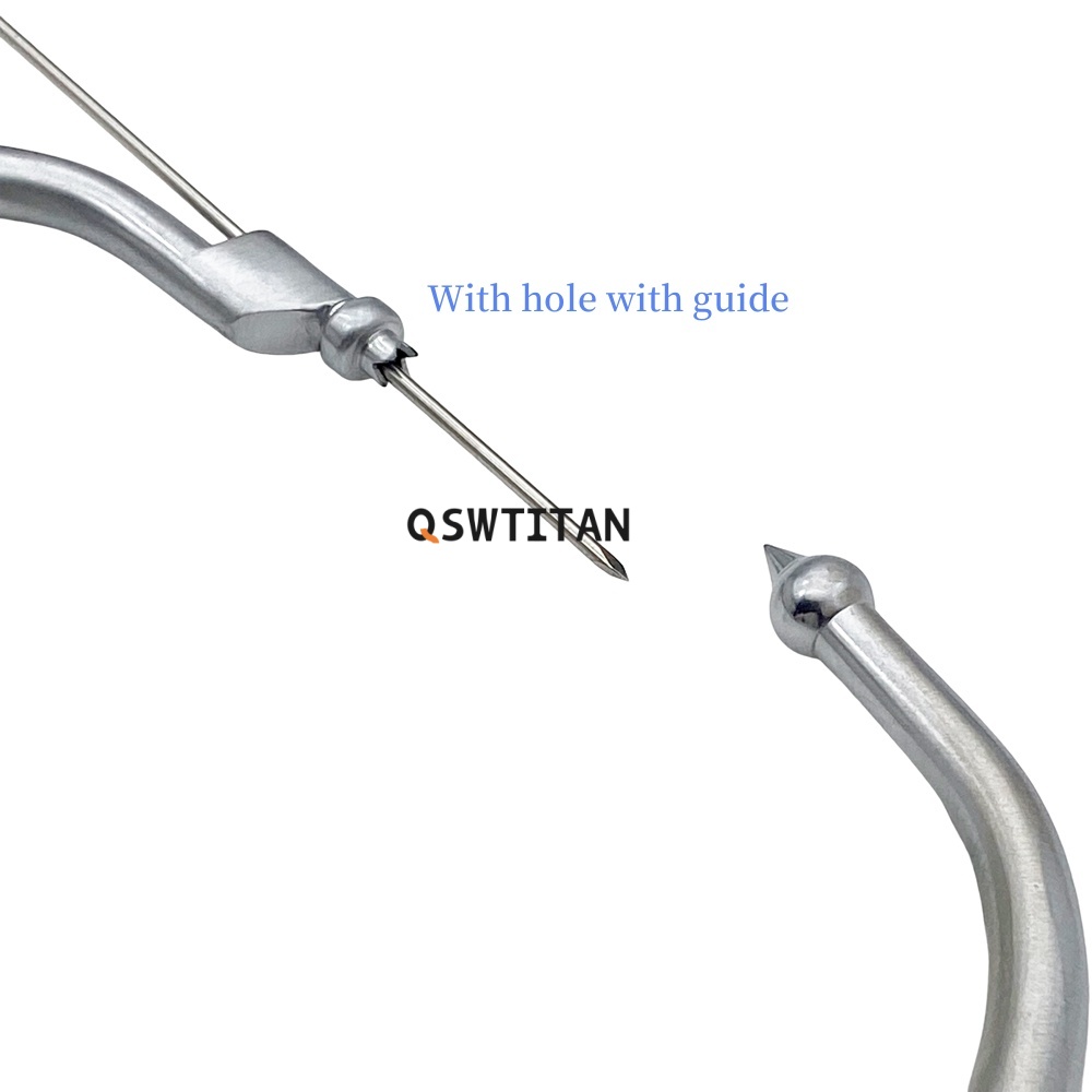 QSWTITTAN Tibial Reduction Forceps With Guide Pelvic Reduction Forceps Autoclaveable Orthopedic Surgical Instruments