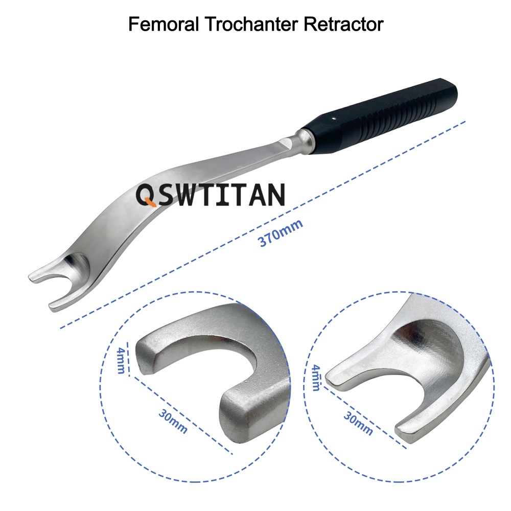 1pc Bone Prying Acetabular Trochanter Pry Femoral Trochanter Retractor Stainless Steel