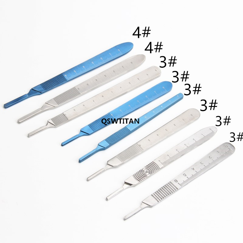 Titanium/stainless Steel Blade Handle Bard-parker Blade Handles Ophthalmic Surgical Instrument Eye Surgical Blade