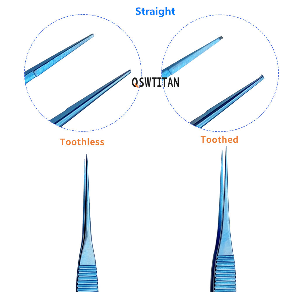 Ophthalmic Conjunctiva Tweezers Tooth Forceps Eye Surgical Tool Ophthalmic Instrument Titanium