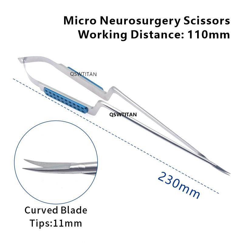 Micro Neurosurgery Scissors Microsurgical Instruments Stainless Steel Micro Scissors