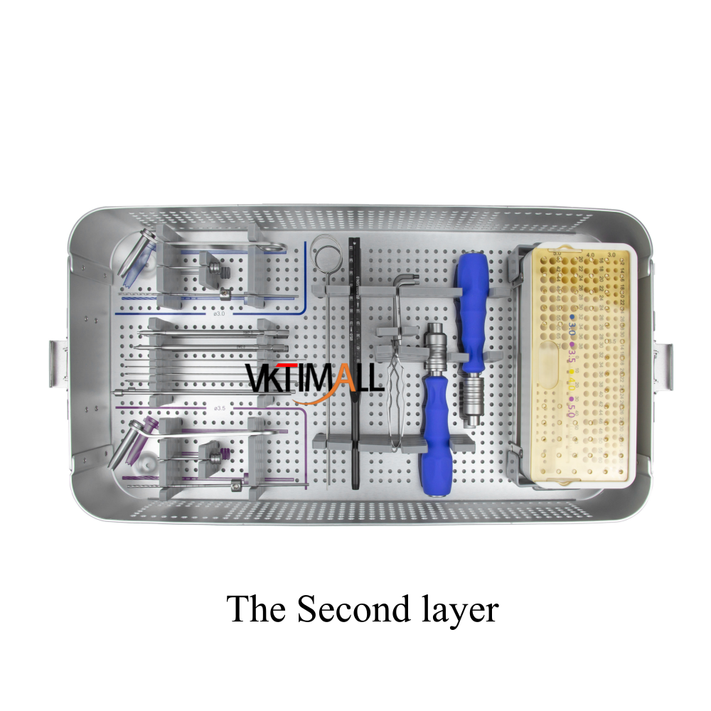 Veterinary Cannulated Headless Compression Screw Instrument Set 3.0/3.5/4.0/5.0mm Orthopedic Surgical Instrument Kit