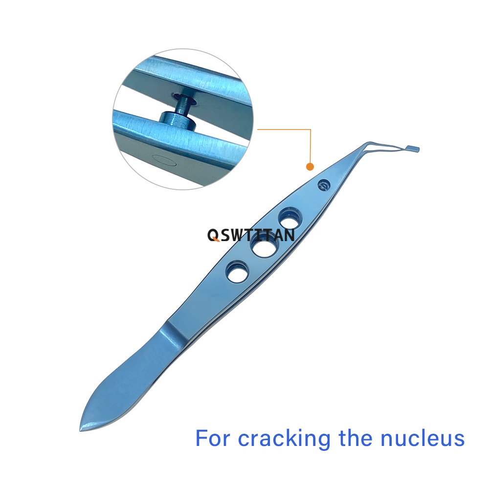 Titanium Nucleus Cracker Forceps Ophthalmic Surgical Instrument  Autoclaveable