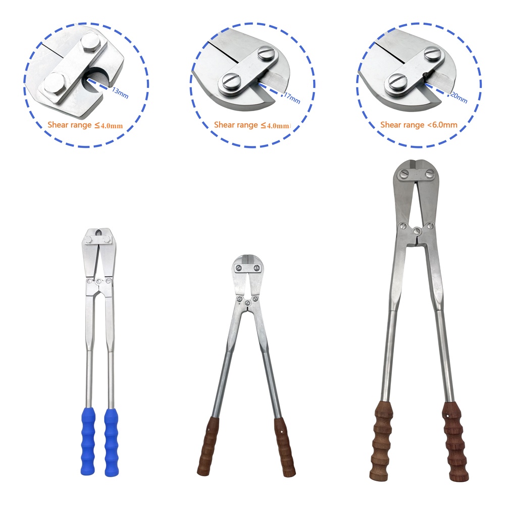Stainless Steel Large Wire Cutting Plier Kirschner Pin Cutter Wooden Handle Orthopedic Surgery Instrument
