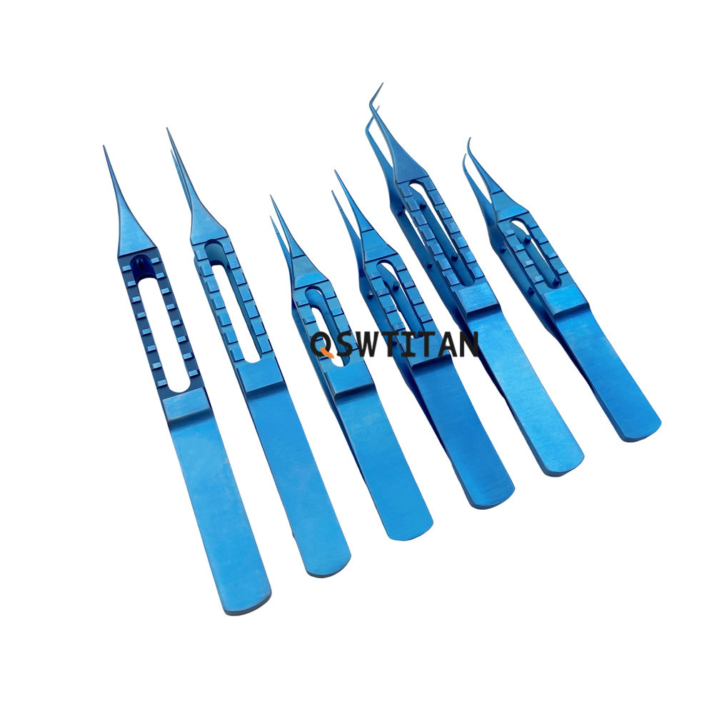Ophthalmic Tying Forceps Hair Plant Forceps Toothed Forceps Ophthalmology Titanium Autoclaveable
