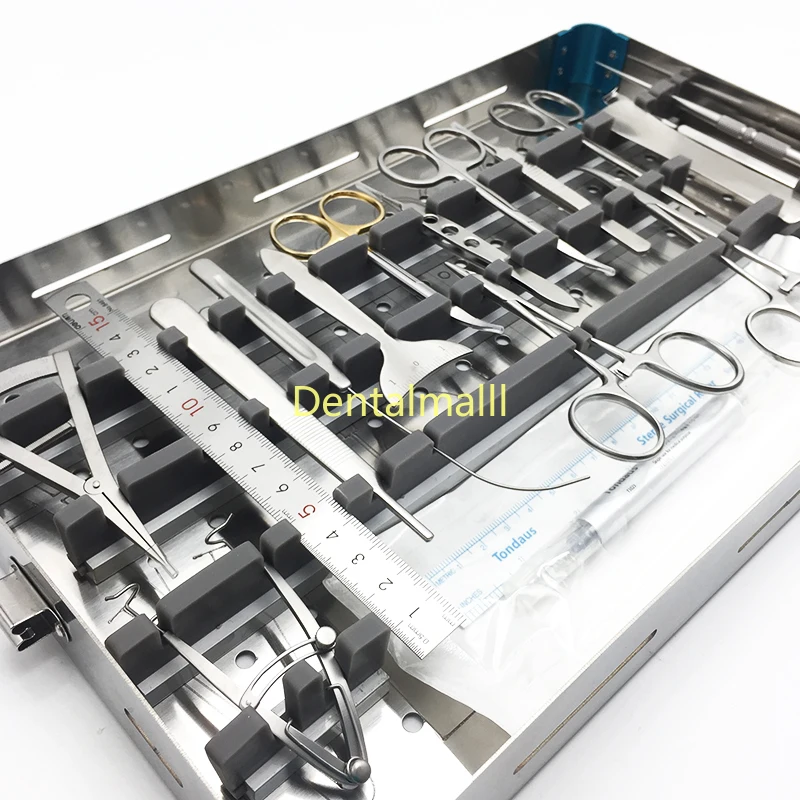 Ophthalmic Surgical Set Stainless Steel Eye Cosmetic and Plastic Instruments
