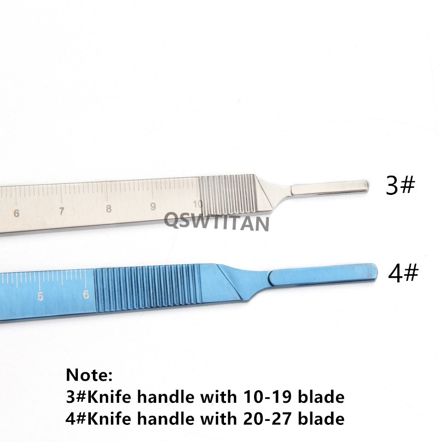 Titanium/stainless Steel Blade Handle Bard-parker Blade Handles Ophthalmic Surgical Instrument Eye Surgical Blade