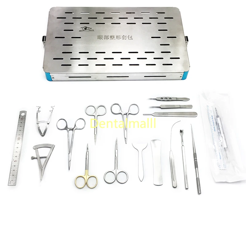 Ophthalmic Surgical Set Stainless Steel Eye Cosmetic and Plastic Instruments