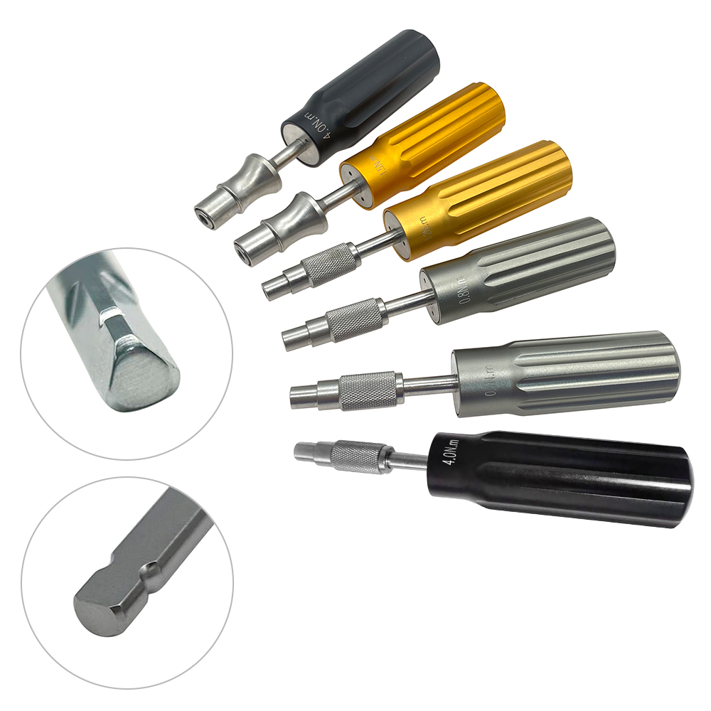 Torque Limiting Screwdriver Handle Locking Screw Handle with A0/ Triangle Interface Orthopedic Surgical  Instruments 1pc