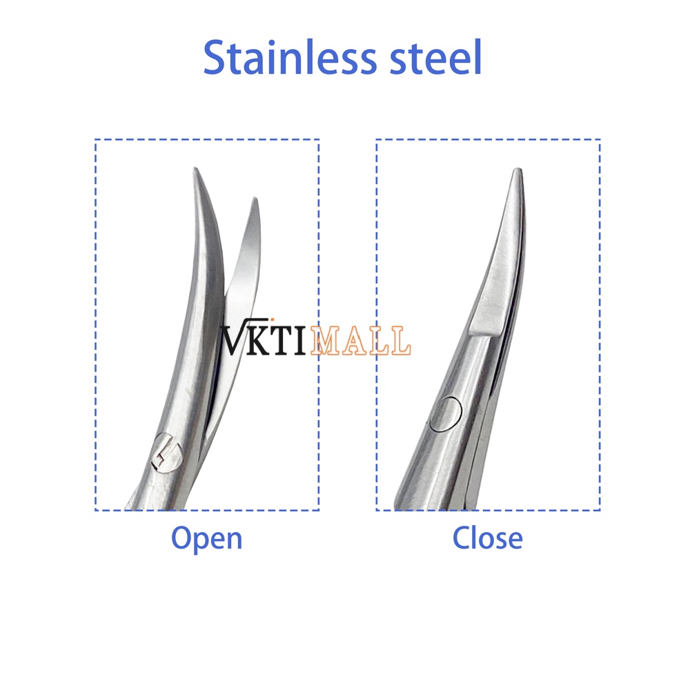 Stainless Steel Titanium Conjunctival Scissors Capsulotomy Vannas Eye Scissors Ophthalmic Eye Surgical Instrument