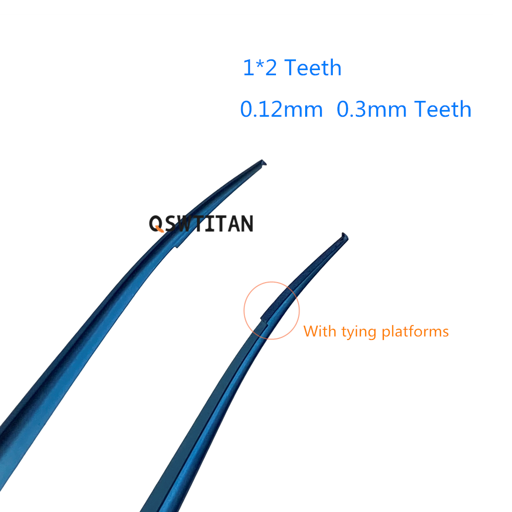 85mm Ophthalmic Colibri Conjunctiva Toothed Forceps Fine Piers Tips Tweezers Ophthalmic Surgical Instrument
