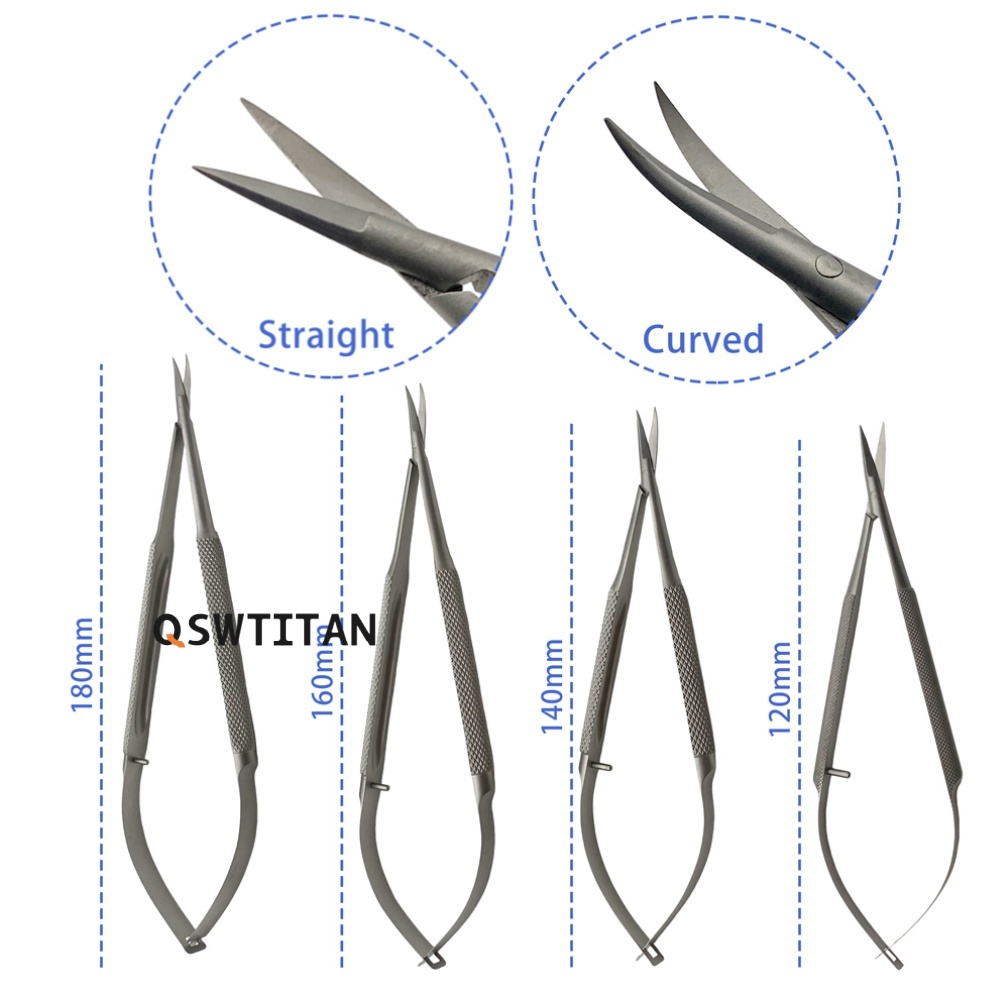 Ophthalmic Castroviejo Micro Cornea Scissors Ophthalmic Scissors Instrument Stainless Steel