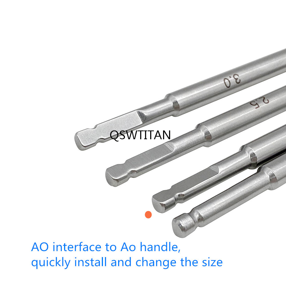 Orthopedic Screwdriver Screw Quick Coupling Handle SW2.5-4.0 Screw Extractor Drill Bit Orthopedic Pet Instrument
