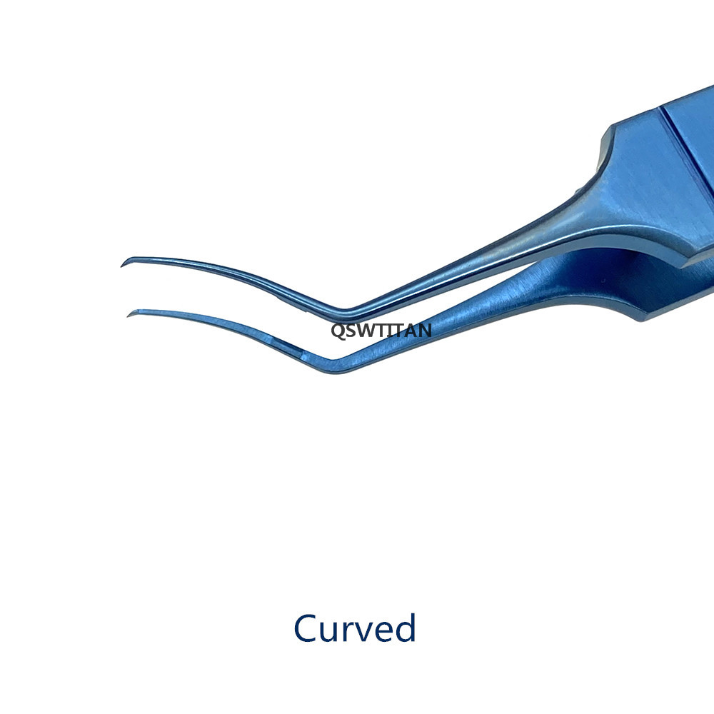 Capsulorhexis Forceps Ophthalmic Forceps Titanium Arcuate Dihedral Eye Surgical Instruments Stainless Steel