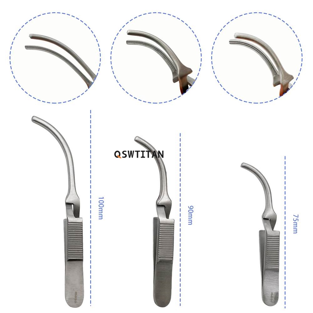 Micro Vascular Clamps Cross Action Cardiovascular Surgery Instruments Vessel Hemostasis Device Straight Curved