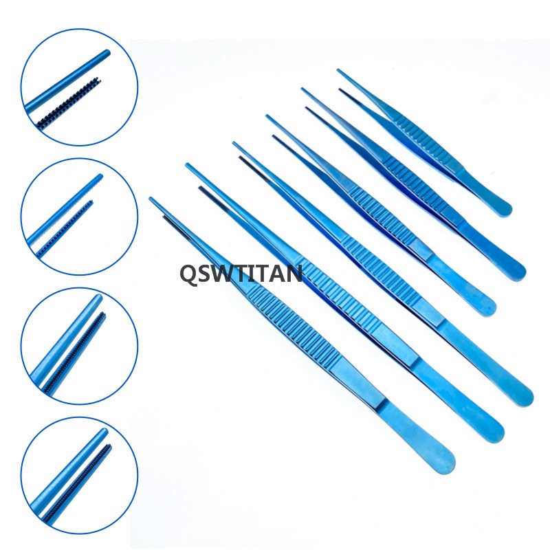 Vascular Pliers Forceps Cardiac Dissecting Forceps Titanium Microsurgical Instruments