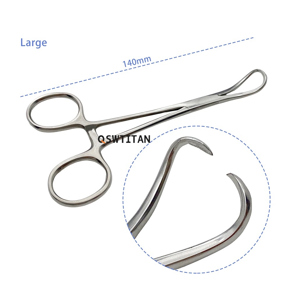 Stainless Steel Cloth Towel Clamp Micro Forceps for Ophthalmic Dentistry Instrument Supplies