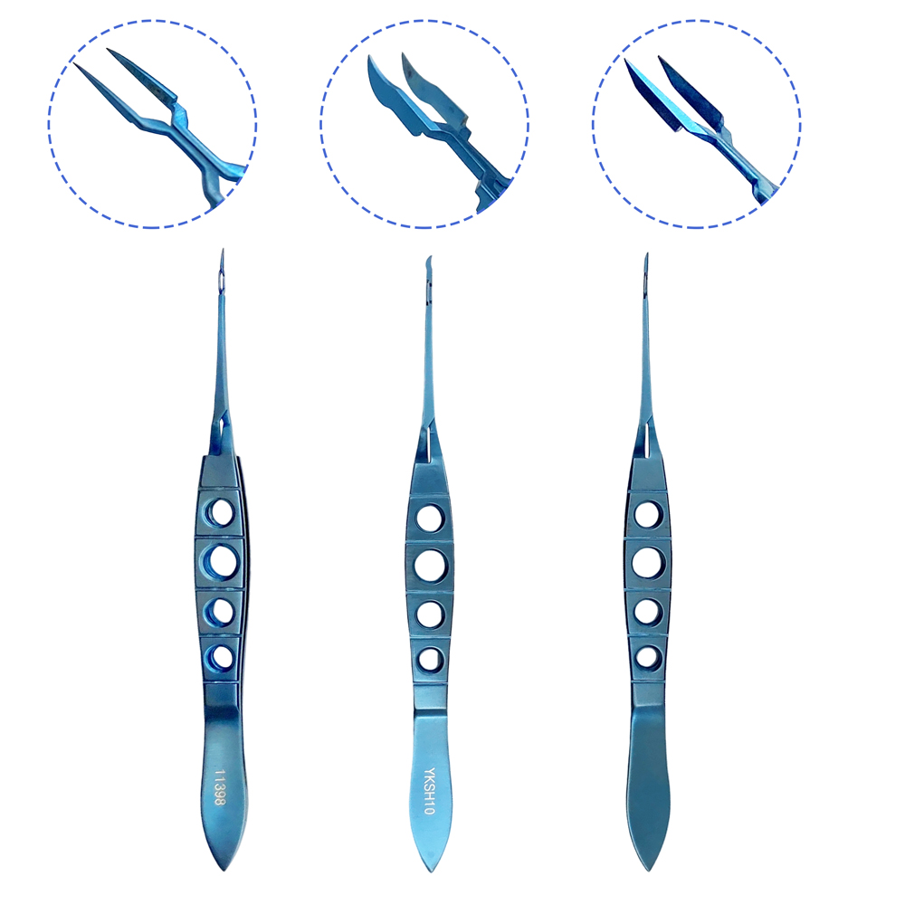 QSWTITTAN Ophthalmic Akahoshi Combo Prechopper Nucleus Crushing Tweezers Eye Microsurgery Instrument