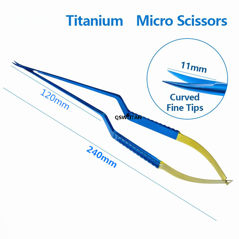 Micro Scissors Flat Handle 11mm Blades Neurosurgery Instruments