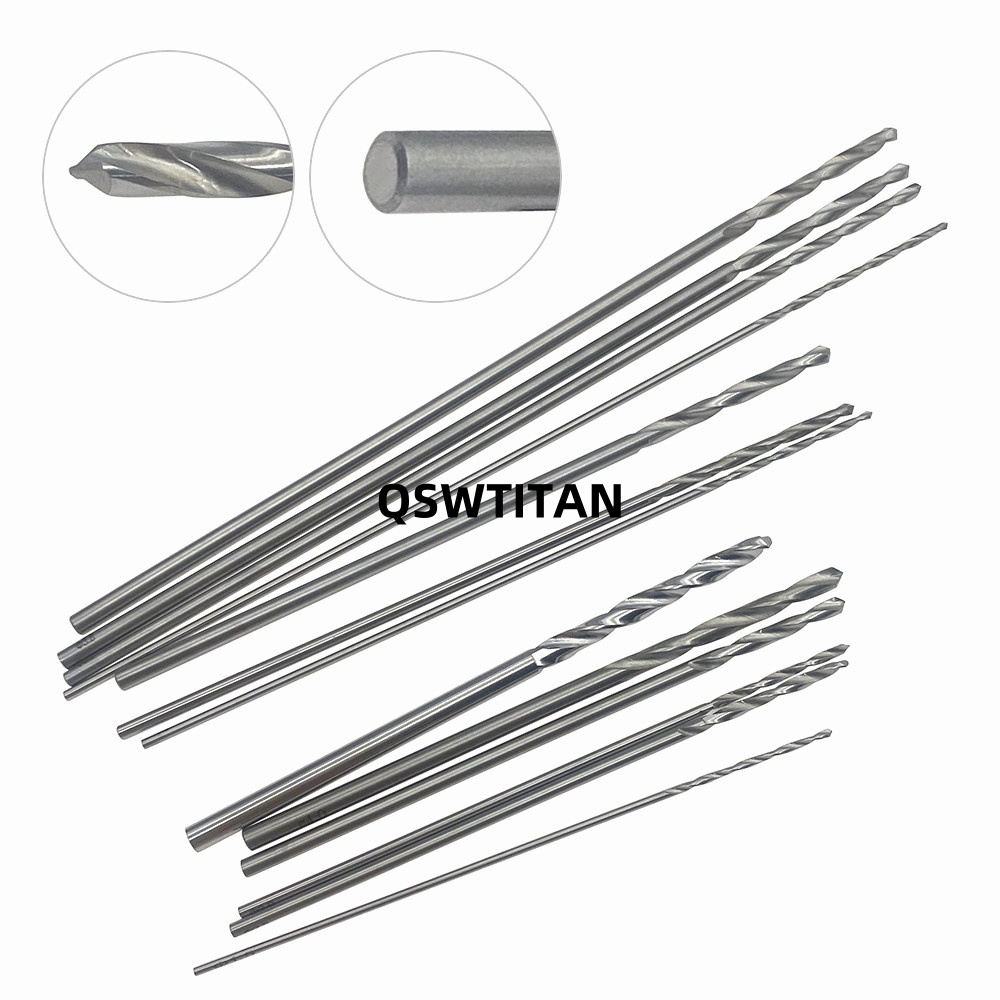 Orthopedic Stainless Steel Bone Drill Bits150mm 200mm Veterinary Orthopedic Instrument 10pcs/set